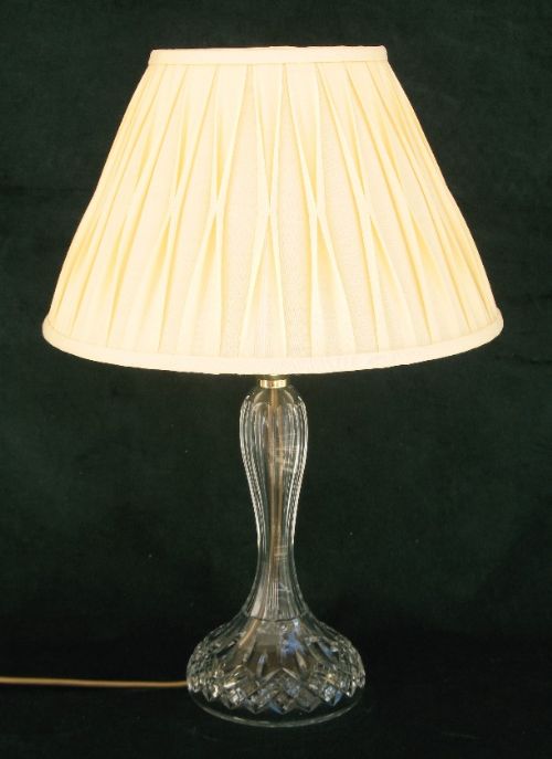 Stunning Early 20th Century Cut Glass Cyrstal Table or Bedside Lamp