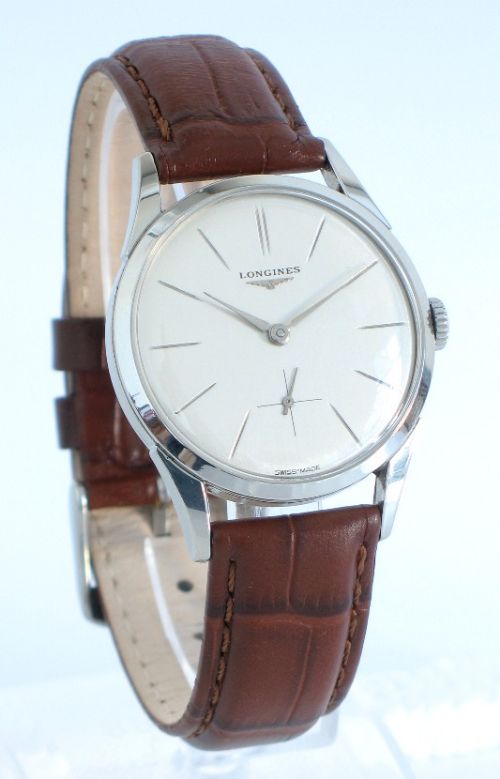	
Stunning Longines 12.68z Stainless Steel Mens Watch C1959