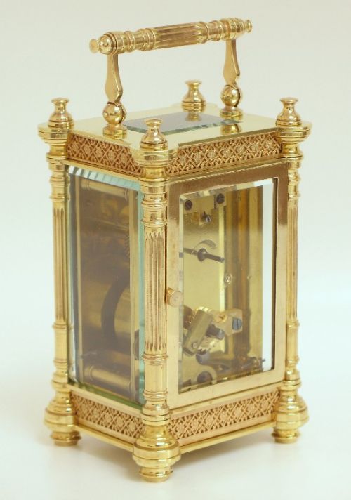 fig 3. BEAUTIFUL VICTORIAN FRENCH CARRIAGE CLOCK BY DUVERDRY AND BLOQUEL C1870