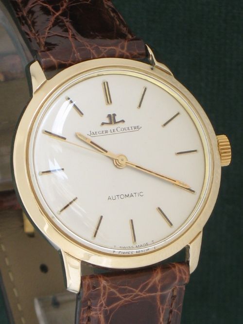fig 1. SUPERB SOLID 9ct GOLD JAEGER LECOULTRE AUTOMATIC CAL K882 VXN MENS WATCH