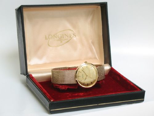 fig 2. EXCEPTIONAL SOLID 9CT GOLD LONGINES MANUAL WIND MENS WATCH WITH BOX PAPERS