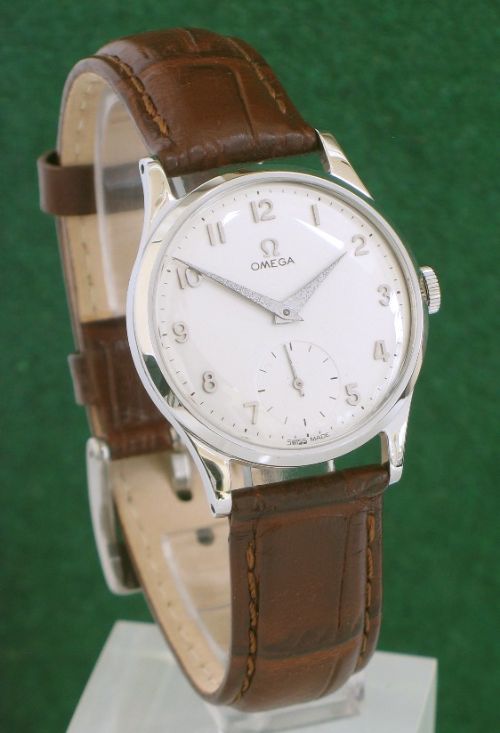 Superb Stainless Steel Omega Cal 266 Mens Watch C1954-55