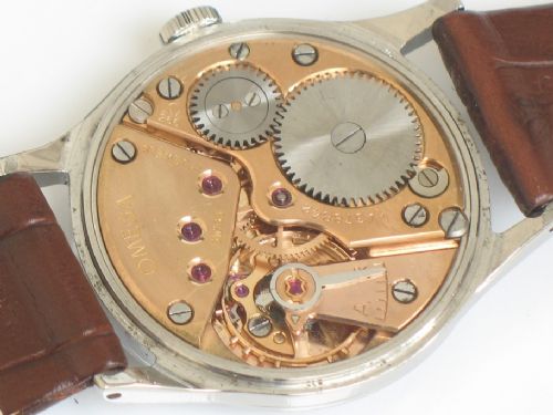 fig 4. SUPERB STAINLESS STEEL OMEGA CAL 266 MENS WATCH C1954-55