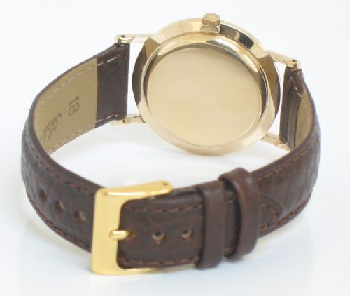 fig 3. SUPERB SOLID 9ct GOLD LONGINES 19.4S sSLIM MENS DRESS WATCH