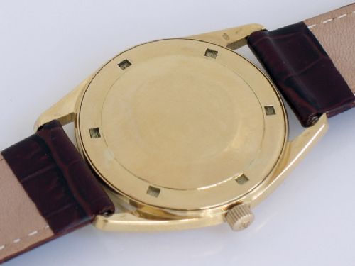fig 3. RARE SOLID 18CT 18k GOLD GIRARD PERREGAUX GYROMATIC CHRONOMETER MENS WATCH