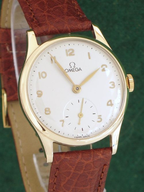fig 3. STUNNING SOLID 9ct GOLD OMEGA CALIBRE 265 MENS WATCH C1952