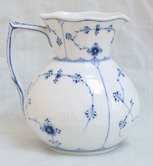 Rare Large Royal Copenhagen Blue Fluted Milk Water Jug First Quality C1889-1922