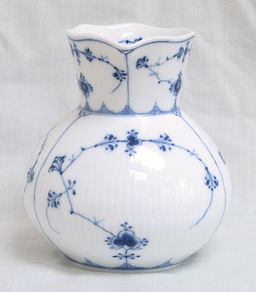 fig 2. RARE ROYAL COPENHAGEN BLUE FLUTED MILK WATER JUG DANMARK FIRST QUALITY 1894-1900