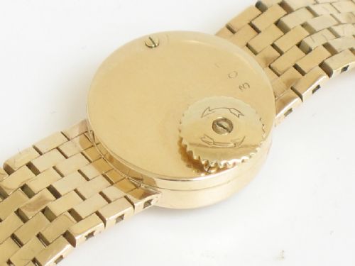 fig 2. BEAUTIFUL SOLID 9ct GOLD JAEGER LECOULTRE BACKWIND LADIES COCKTAIL WATCH 1958
