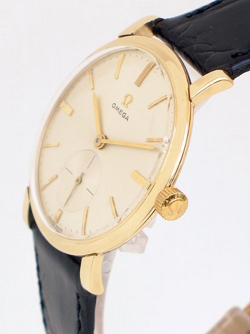 fig 3. STUNNING SOLID 9ct GOLD OMEGA CALIBRE 510 MENS DRESS WATCH C1960