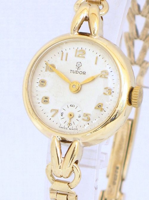 fig 3. BEAUTIFUL SOLID 9ct GOLD LADIES ROLEX TUDOR COCKTAIL WATCH c1960