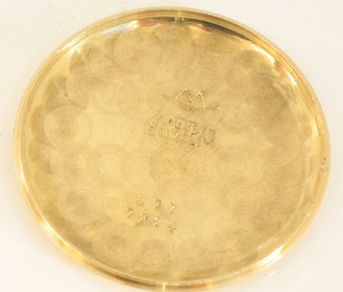 fig 4. STUNNING SOLID 18ct GOLD MOVADO CALIBRE 135 MENS WATCH 1960