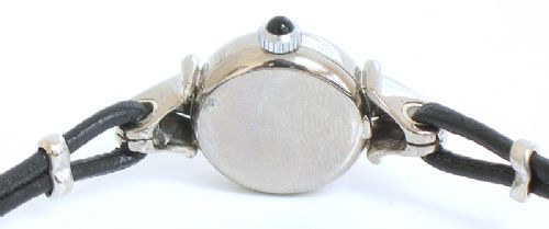 fig 2. BEAUTIFUL SOLID 18CT WHITE GOLD AND DIAMONDS LADIES ROLEX COCKTAIL WATCH c1953