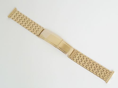 fig 2. SUPERB SOLID 9CT GOLD MENS WATCH BRACELET