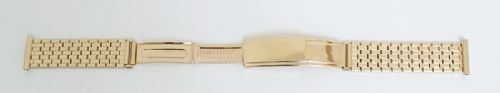 fig 3. SUPERB SOLID 9CT GOLD MENS WATCH BRACELET