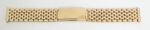 Superb Solid 9ct Gold Mens Watch Bracelet