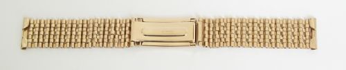 fig 1. SUPERB SOLID 9CT GOLD MENS WATCH BRACELET