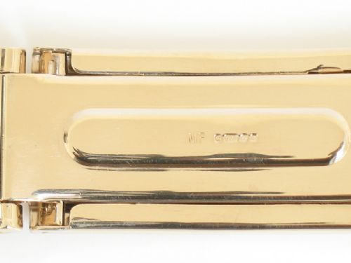 fig 2. SUPERB SOLID 9CT GOLD MENS WATCH BRACELET