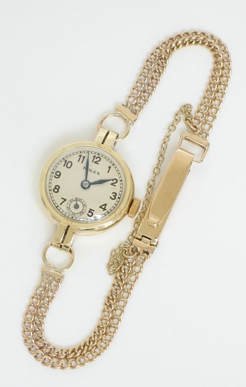 fig 2. EXQUISITE SOLID 9ct GOLD LADIES ROLEX PRIMA COCKTAIL WATCH c1950