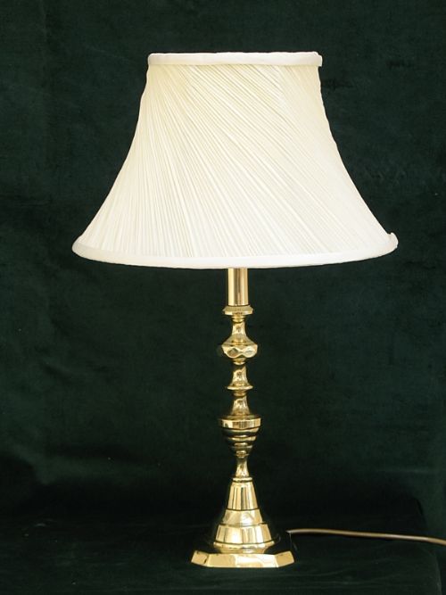 fig 1. BEAUTIFUL LARGE PAIR OF VICTORIAN SOLID BRASS TABLE OR DESK LAMPS C1890