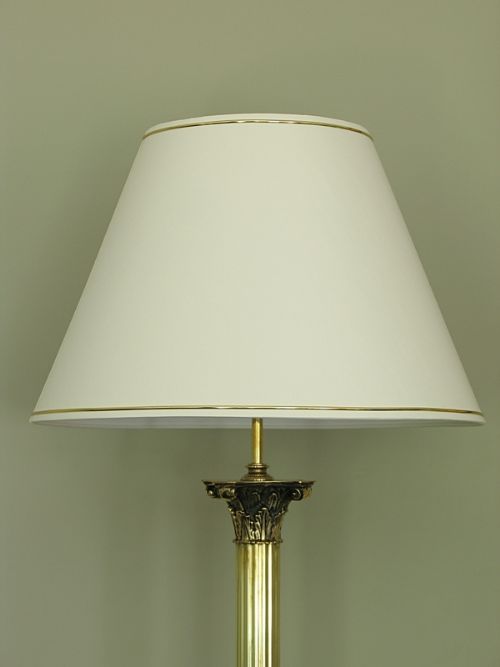 fig 2. BEAUTIFUL PAIR OF SOLID BRASS CORINTHIAN STANDARD LAMPS