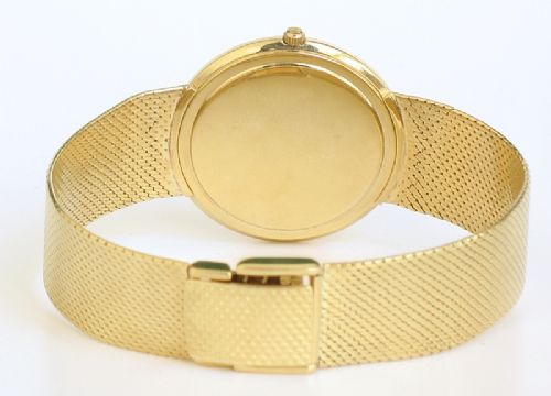 fig 3. MINT CONDITION SOLID 18ct 18k GOLD ZENITH MENS DRESS WATCH
