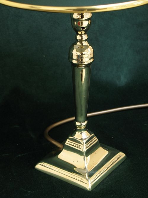 fig 3. LOVELY PAIR GENUINE GEORGIAN SOLID BRASS DESK TABLE LAMPS C1820