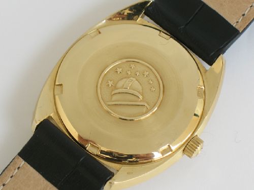 fig 2. MINT 18CT OMEGA CONSTELLATION 'C' CHRONOMETER MODEL 1680009 168017 WITH BOX AND PAPERS