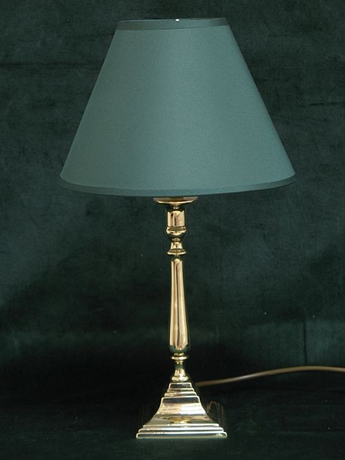 fig 1. SUPERB PAIR GENUINE GEORGIAN SOLID BRASS DESK OR TABLE LAMPS C1820