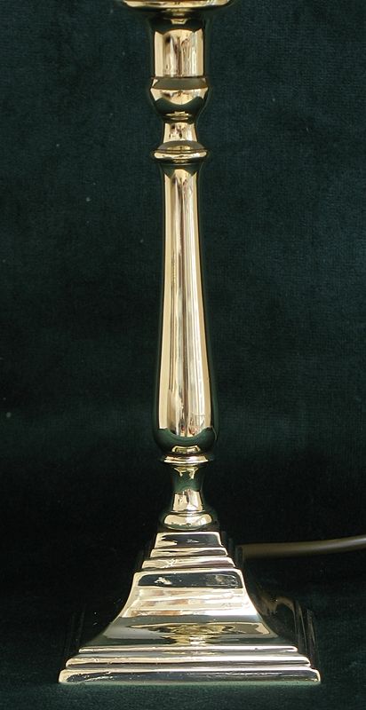 fig 3. SUPERB PAIR GENUINE GEORGIAN SOLID BRASS DESK OR TABLE LAMPS C1820