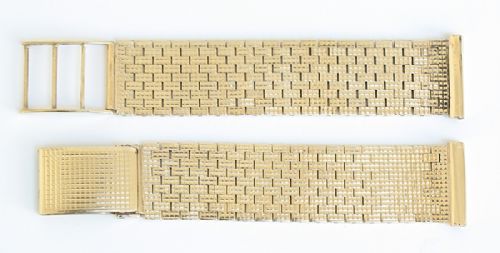 fig 2. SUPERB SOLID 9CT GOLD MENS WATCH BRACELET