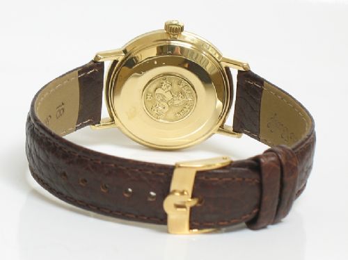 fig 6. EXCEPTIONAL SOLID 18CT GOLD OMEGA SEAMASTER DEVILLE AUTOMATIC MENS WATCH C1960