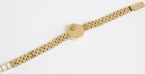 fig 5. BEAUTIFUL SOLID 9ct GOLD JAEGER LECOULTRE BACKWIND LADIES COCKTAIL WATCH 1960