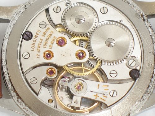 fig 5. STUNNING LONGINES 12.68Z STAINLESS STEEL MENS WATCH C1958
