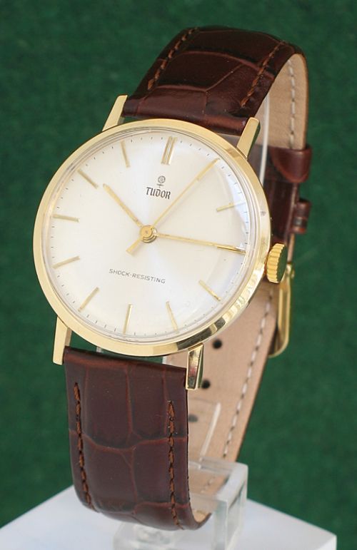 Mint Condition Solid 9ct Gold Rolex Tudor Mens Watch C1960