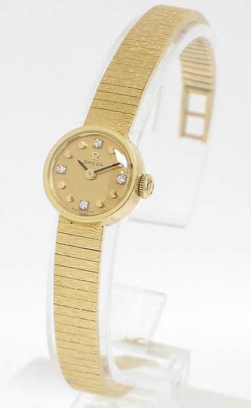 Exquisite Solid 18ct Gold and Diamonds Ladies Omega Cocktail Watch C1960