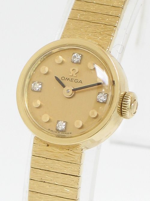 fig 2. EXQUISITE SOLID 18ct GOLD AND DIAMONDS LADIES OMEGA COCKTAIL WATCH c1960