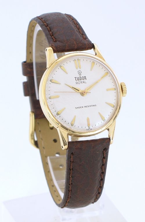 fig 1. SUPERB SOLID 9CT GOLD ROLEX TUDOR ROYAL MENS WATCH C1960