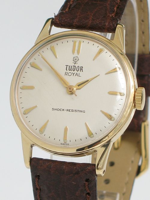 fig 2. SUPERB SOLID 9CT GOLD ROLEX TUDOR ROYAL MENS WATCH C1960