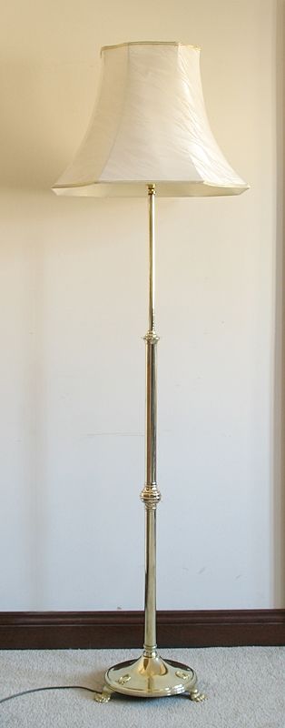 Beautiful Edwardian Solid Brass Standard Lamp C1910-1920