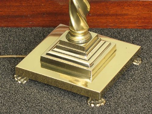 fig 2. BEAUTIFUL SOLID BRASS BARLEY TWIST STANDARD LAMP C1940