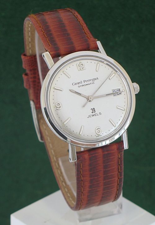 Superb Stainless Steel Girard-perregaux Gyromatic Mens Watch