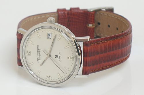 fig 3. SUPERB STAINLESS STEEL GIRARD-PERREGAUX GYROMATIC MENS WATCH