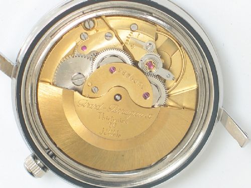 fig 9. SUPERB STAINLESS STEEL GIRARD-PERREGAUX GYROMATIC MENS WATCH