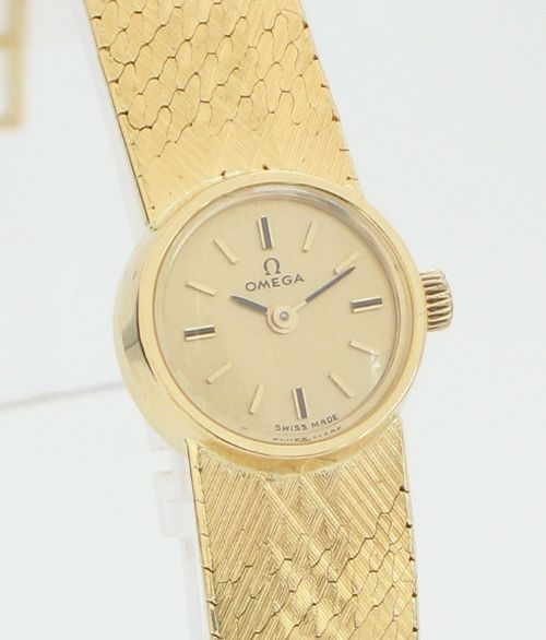 fig 3. STUNNING SOLID 18CT GOLD LADIES OMEGA COCKTAIL WATCH WITH ORIGINAL BOX