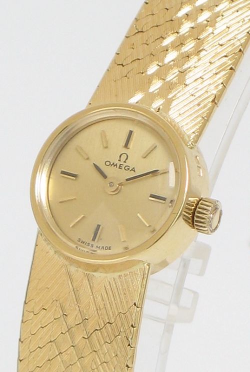 fig 4. STUNNING SOLID 18CT GOLD LADIES OMEGA COCKTAIL WATCH WITH ORIGINAL BOX