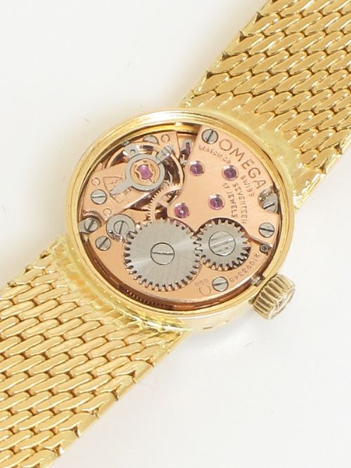 fig 8. STUNNING SOLID 18CT GOLD LADIES OMEGA COCKTAIL WATCH WITH ORIGINAL BOX
