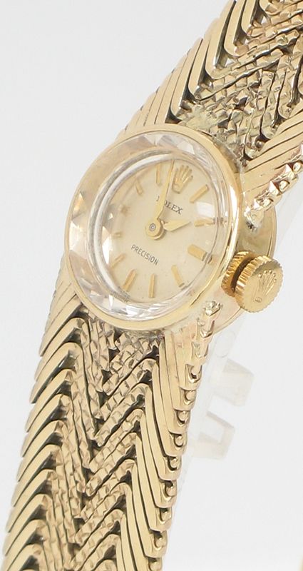 fig 3. EXQUISITE SOLID 9CT GOLD LADIES ROLEX PRECISION COCKTAIL WATCH ORIGINAL PAPERS