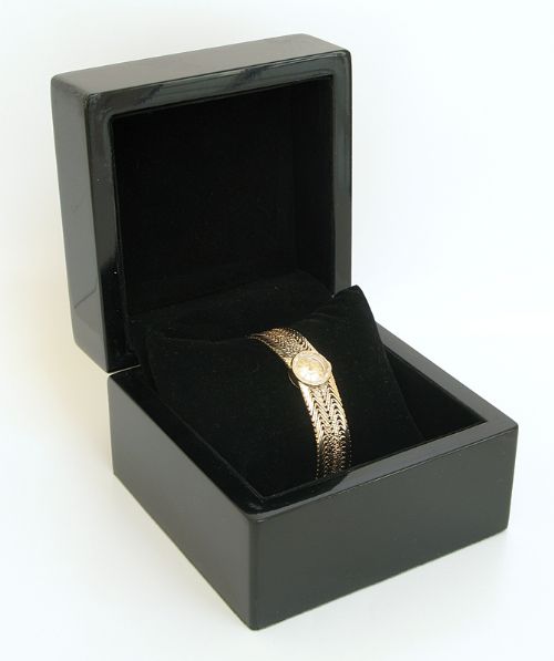 fig 10. EXQUISITE SOLID 9CT GOLD LADIES ROLEX PRECISION COCKTAIL WATCH ORIGINAL PAPERS