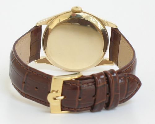 fig 4. COMPLETELY ORIGINAL SOLID 9CT GOLD OMEGA CALIBRE 267 MENS WATCH C1958-59
